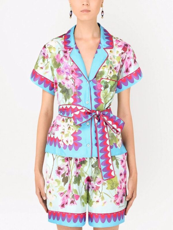 Dolce & Gabbana  floral-print silk shirt - Image 3