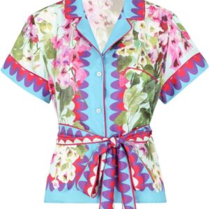 Dolce & Gabbana  floral-print silk shirt