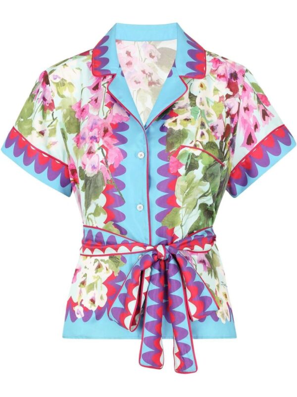 Dolce & Gabbana  floral-print silk shirt