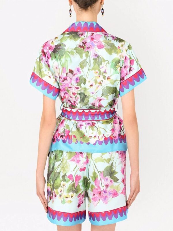 Dolce & Gabbana  floral-print silk shirt - Image 4