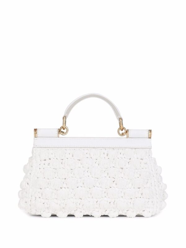 Dolce & Gabbana small Sicily raffia top-handle bag - Image 3