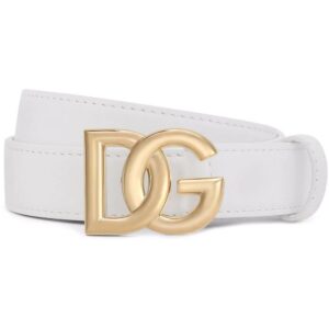Dolce & Gabbana  DG logo-buckle leather belt