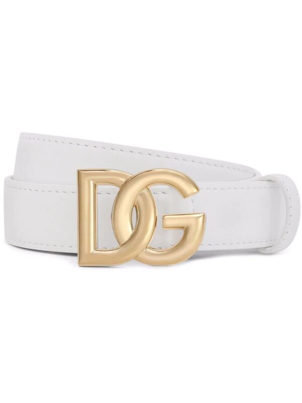 Dolce & Gabbana  DG logo-buckle leather belt
