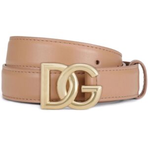 Dolce & Gabbana  DG logo-buckle leather belt