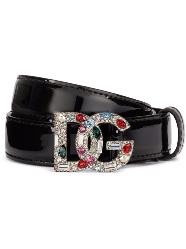 Dolce & Gabbana  logo-buckle leather belt