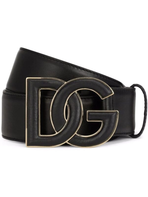 Dolce & Gabbana  logo-buckle leather belt