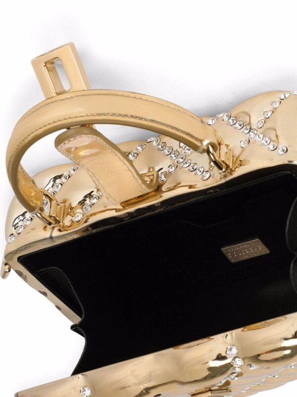 Dolce & Gabbana Dolce Box rhinestone-embellished top-handle bag - Image 4