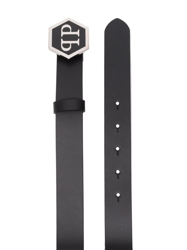 Philipp Plein  Hexagon leather belt - Image 2