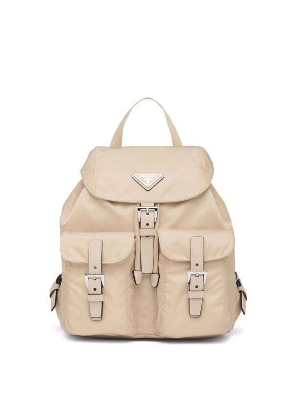 Prada  small logo-plaque backpack