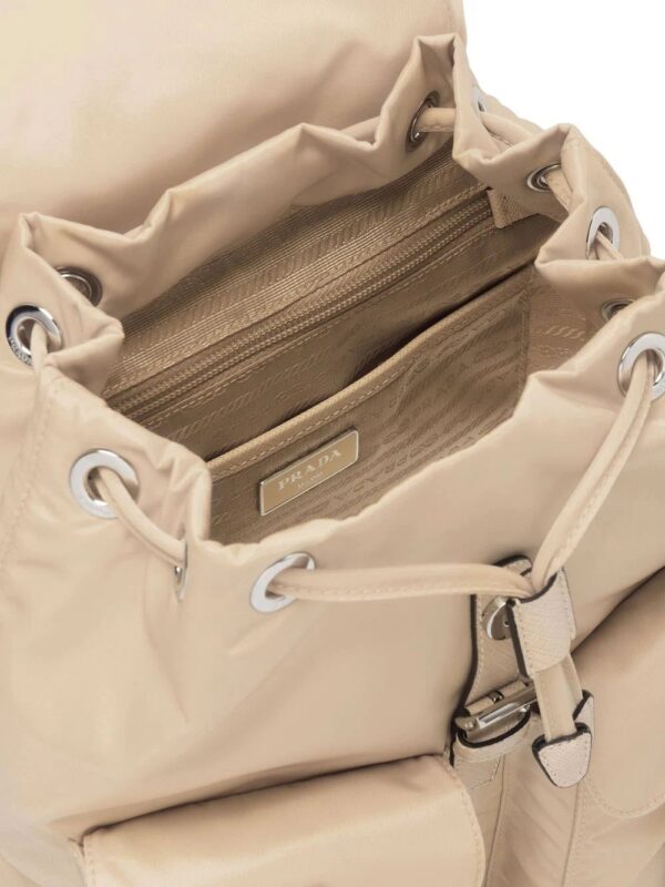 Prada  small logo-plaque backpack - Image 4