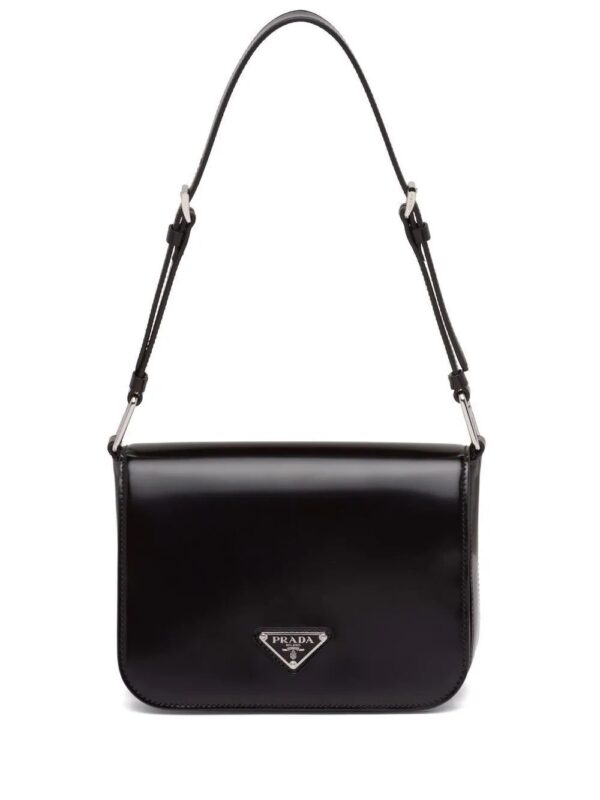 Prada brushed leather shoulder bag