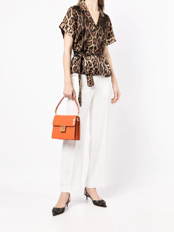 Dolce & Gabbana  leopard-print tie-waist shirt - Image 2