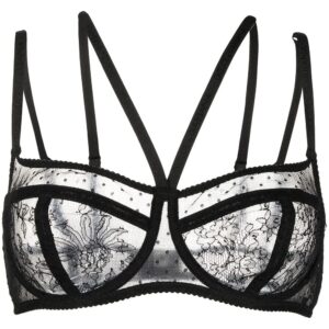 Dolce & Gabbana floral-lace balcony bra