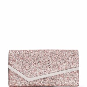 Jimmy Choo  Emmie glitter clutch bag
