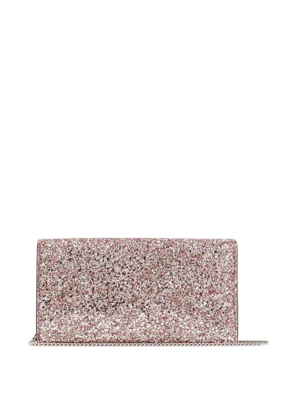 Jimmy Choo Emmie glitter clutch bag - Image 3
