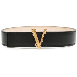 Versace  Virtus buckle leather belt