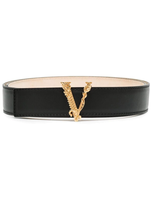 Versace  Virtus buckle leather belt
