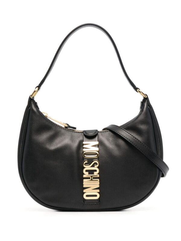 Moschino logo plaque shoulder bag