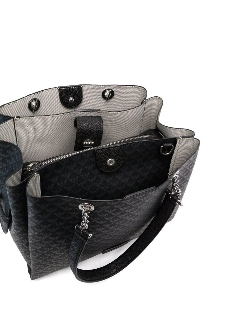 Emporio Armani monogram-print tote bag - Image 4
