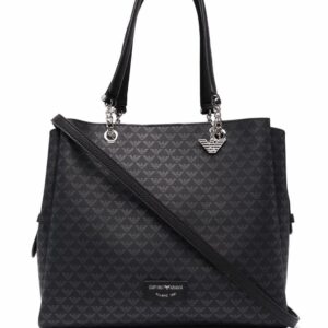 Emporio Armani monogram-print tote bag