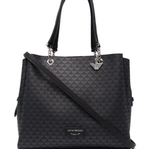 Emporio Armani monogram-print tote bag