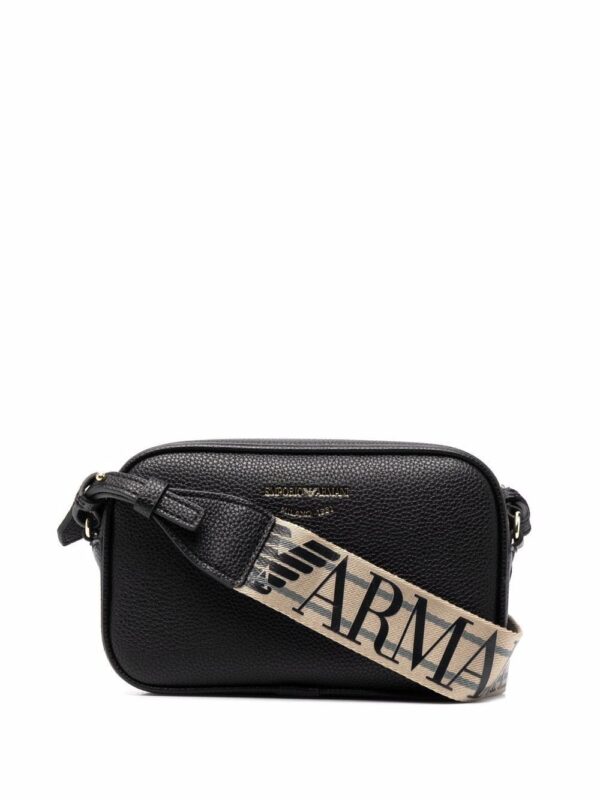 Emporio Armani logo-print strap crossbody bag