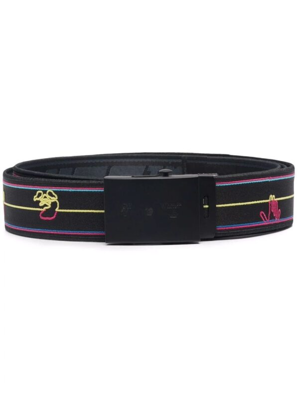 Off-White  embroidered-logo adjustable-buckle belt