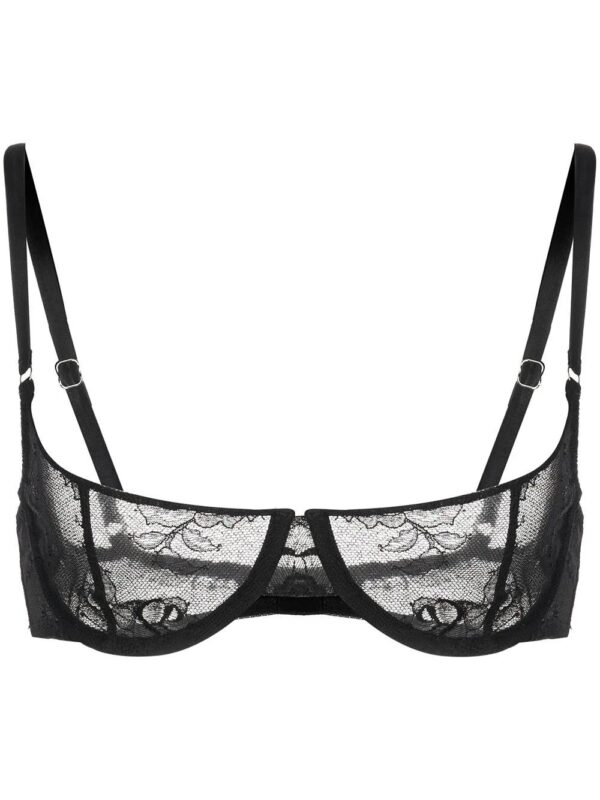 Fleur Du Mal  Bouquet lace balconette bra