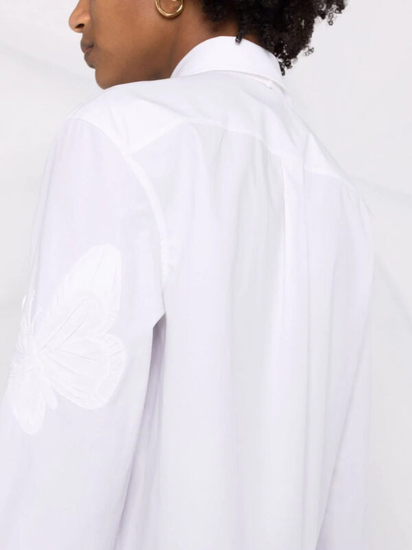 Valentino Garavani  appliqué cropped shirt - Image 3
