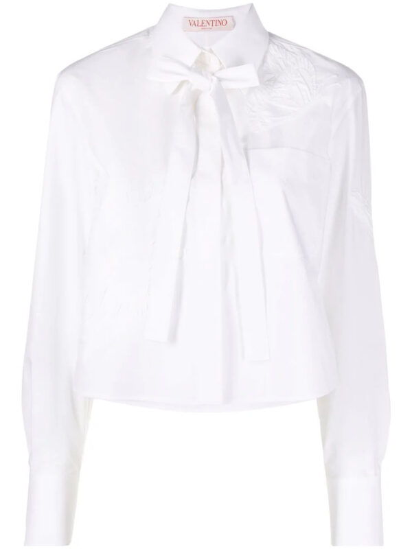 Valentino Garavani  appliqué cropped shirt