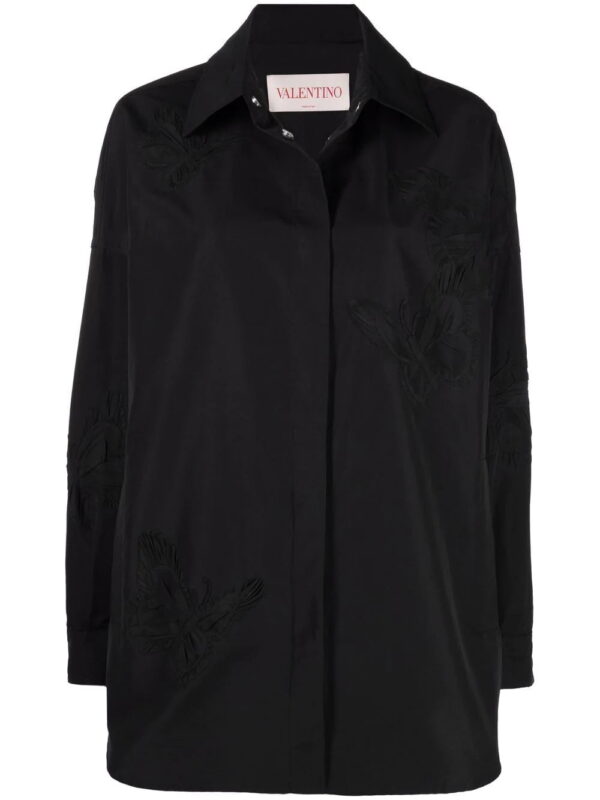 Valentino Garavani  embroidered butterfly shirt