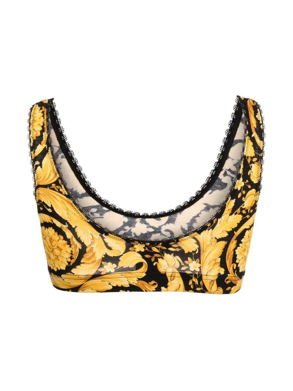 Versace Barocco-print cotton bra - Image 2