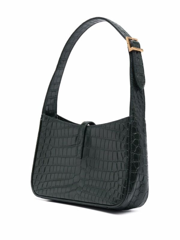 Saint Laurent 5A7 crocodile-embossed shoulder bag - Image 3