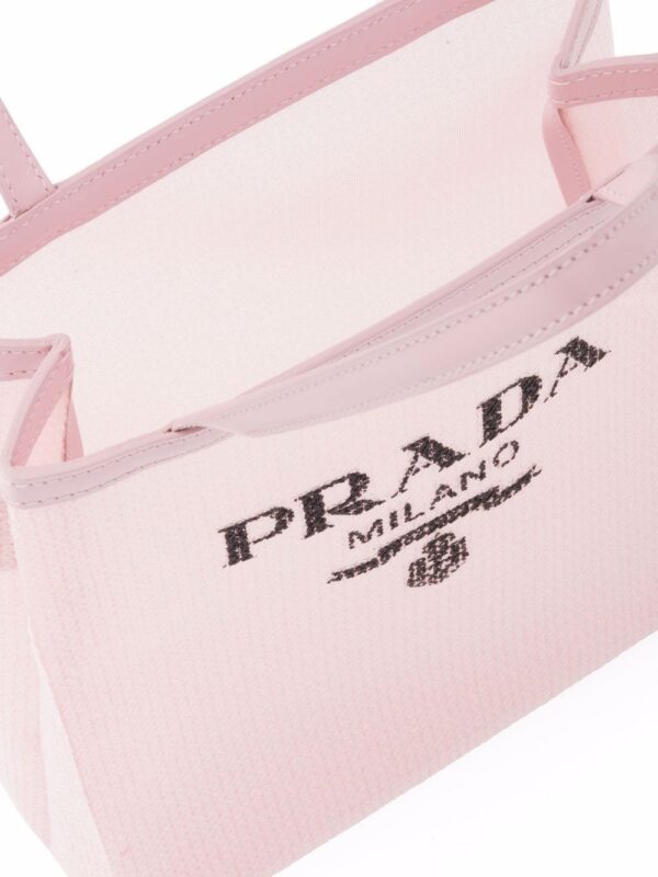 Prada  logo-print sequin-embellished mini bag - Image 5