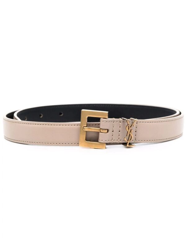 Saint Laurent  Monogram square-buckle belt