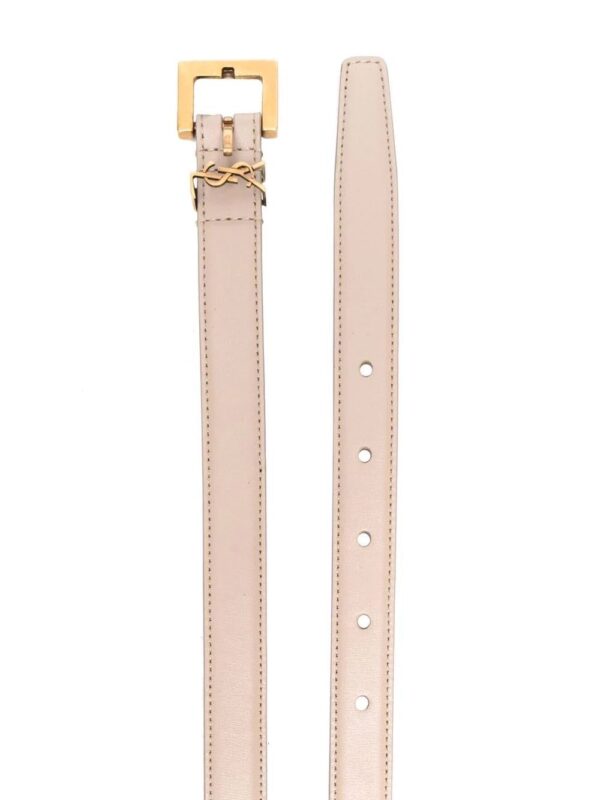 Saint Laurent  Monogram square-buckle belt - Image 2
