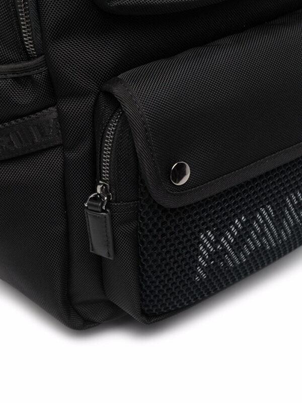 Karl Lagerfeld logo-print mesh-panel backpack - Image 4