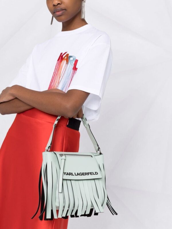 Karl Lagerfeld K/Fringe mini hobo bag - Image 3