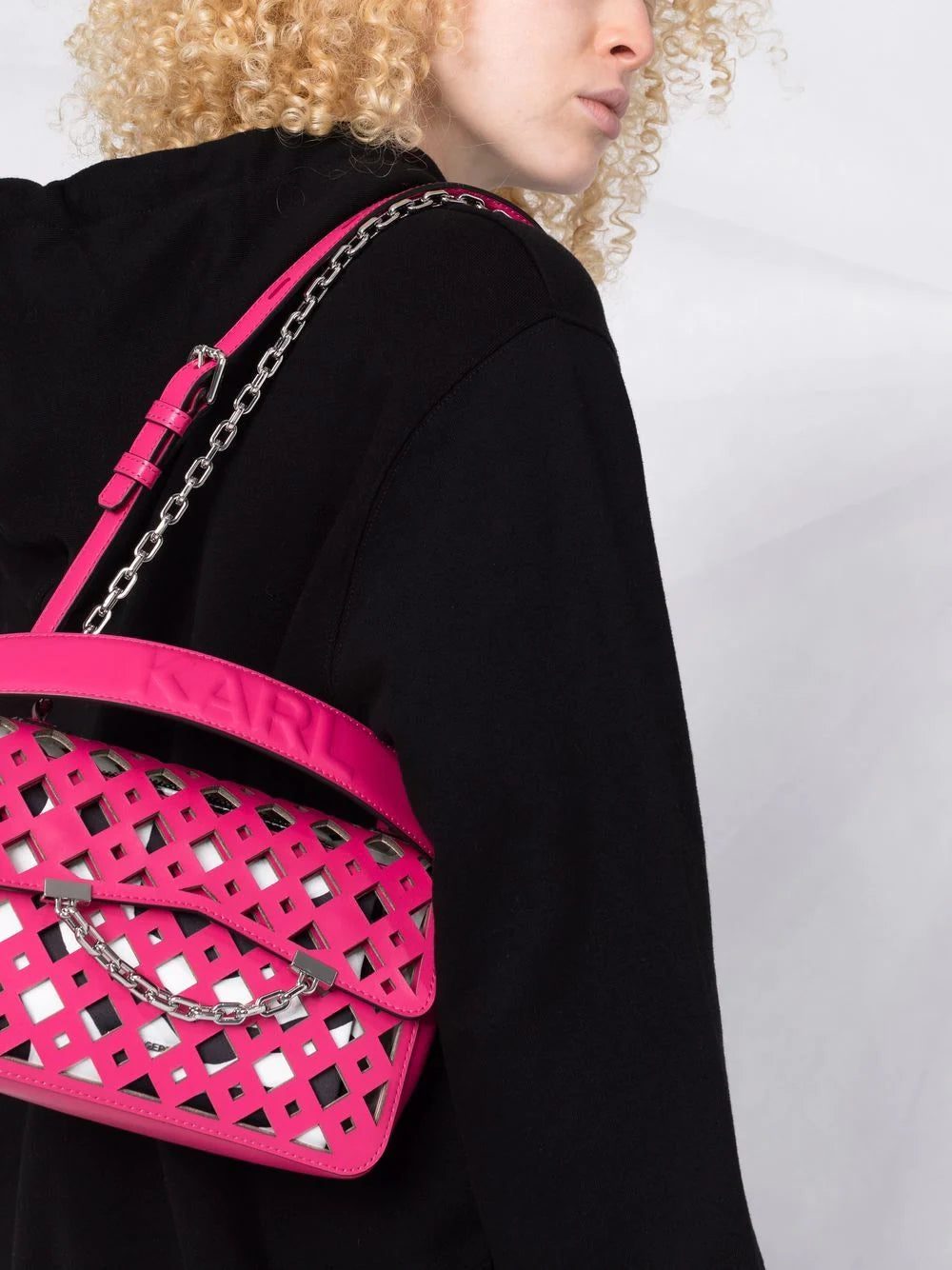 Karl Lagerfeld K/Karl Seven Soft laser-cut tote bag - Image 3