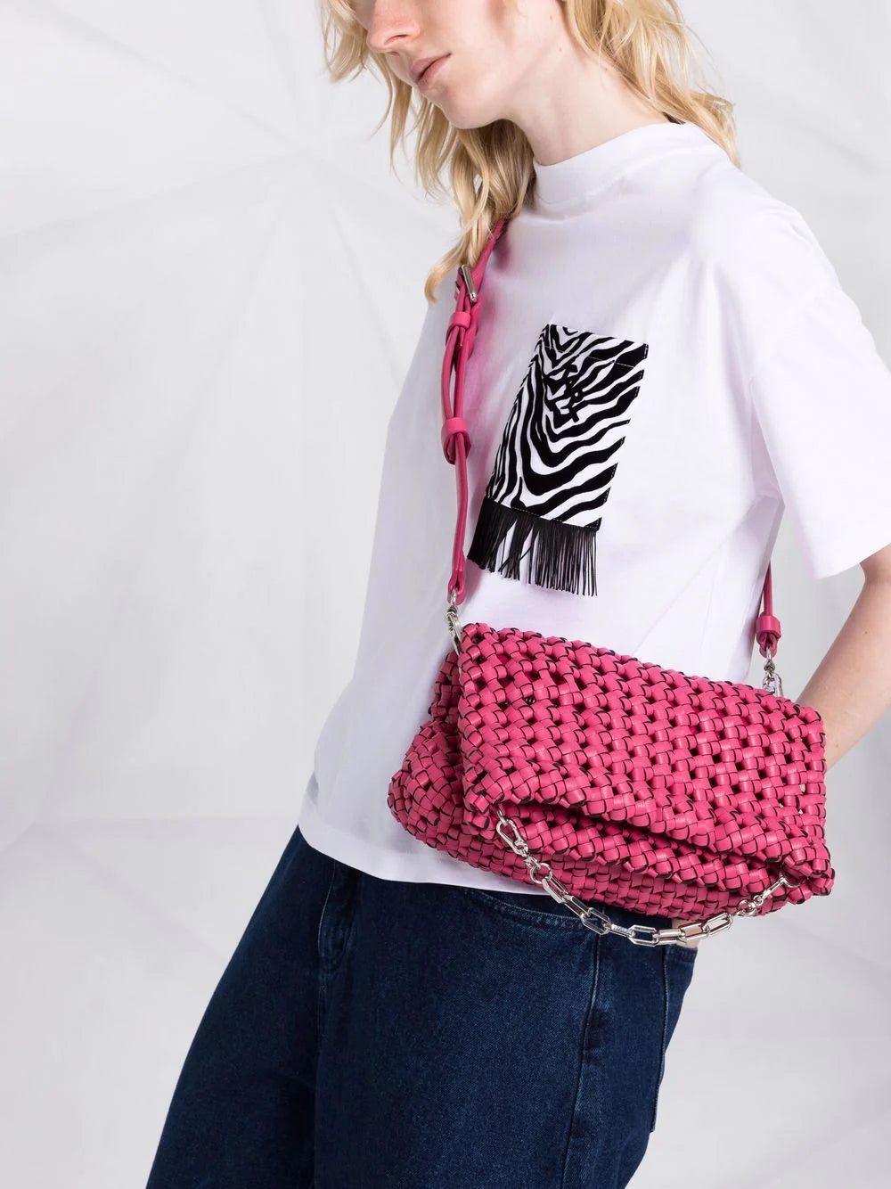 Karl Lagerfeld K/Kushion Braid mini folding tote - Image 3