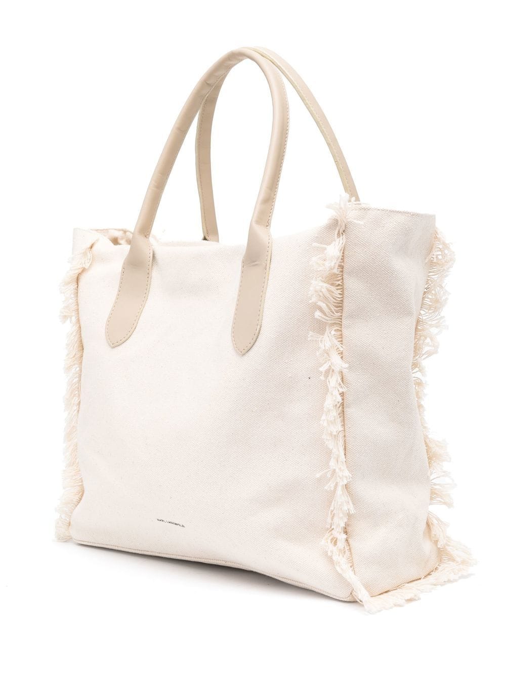 Karl Lagerfeld K Ikonik canvas fringed tote bag - Image 3