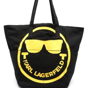 Karl Lagerfeld x Smiley logo-print tote