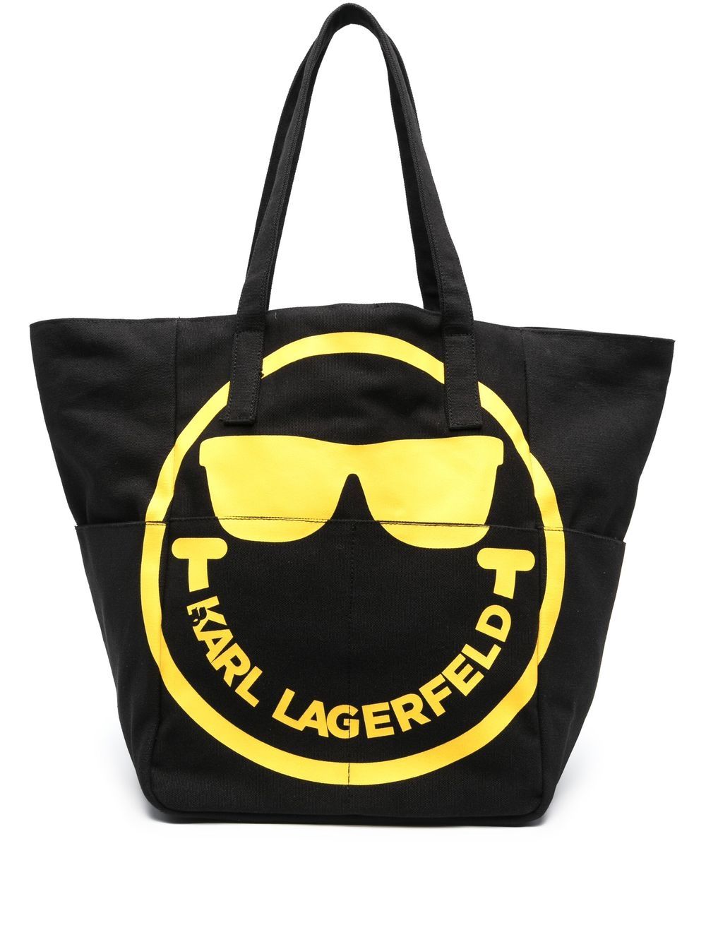 Karl Lagerfeld x Smiley logo-print tote