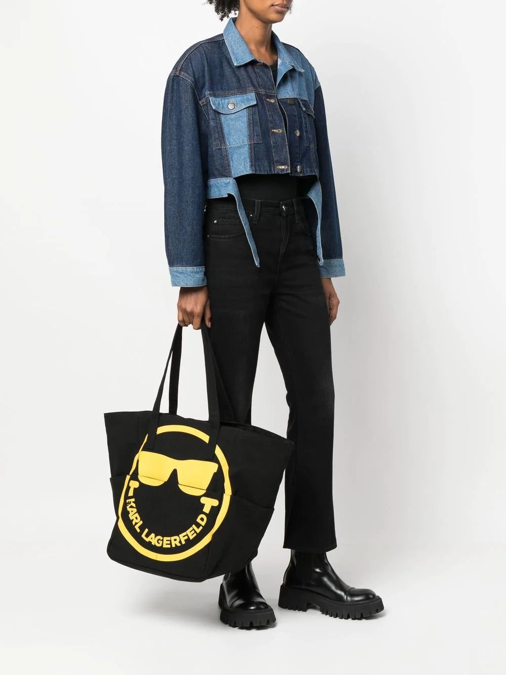 Karl Lagerfeld x Smiley logo-print tote - Image 2