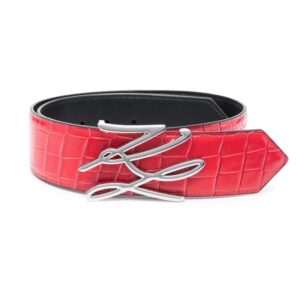 Karl Lagerfeld  K/Autograph crocodile-effect belt