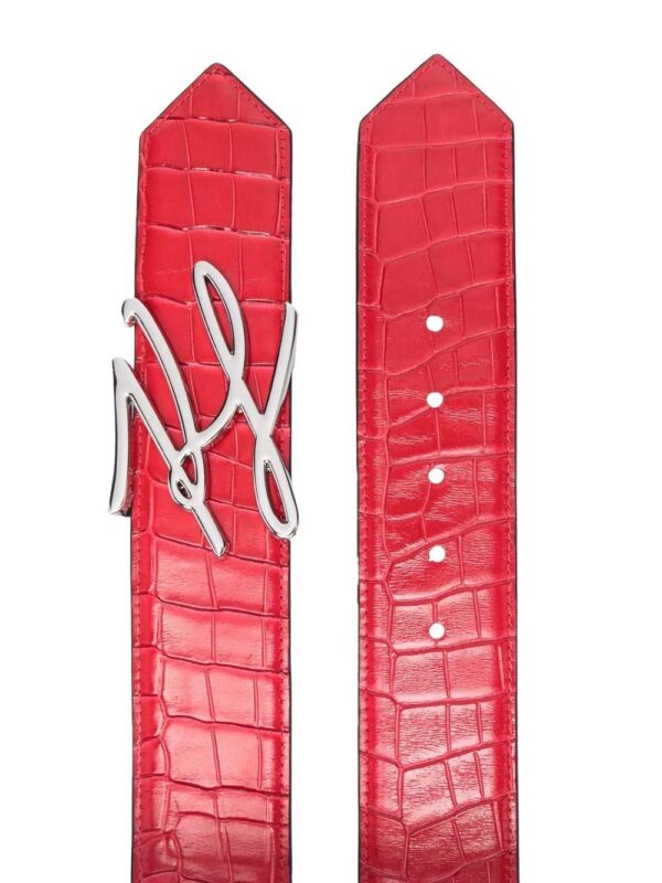 Karl Lagerfeld  K/Autograph crocodile-effect belt - Image 2