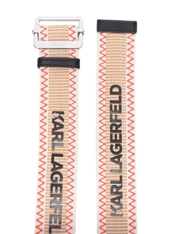 Karl Lagerfeld  logo-print webbing belt - Image 2