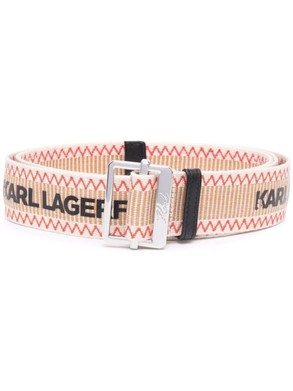 Karl Lagerfeld  logo-print webbing belt