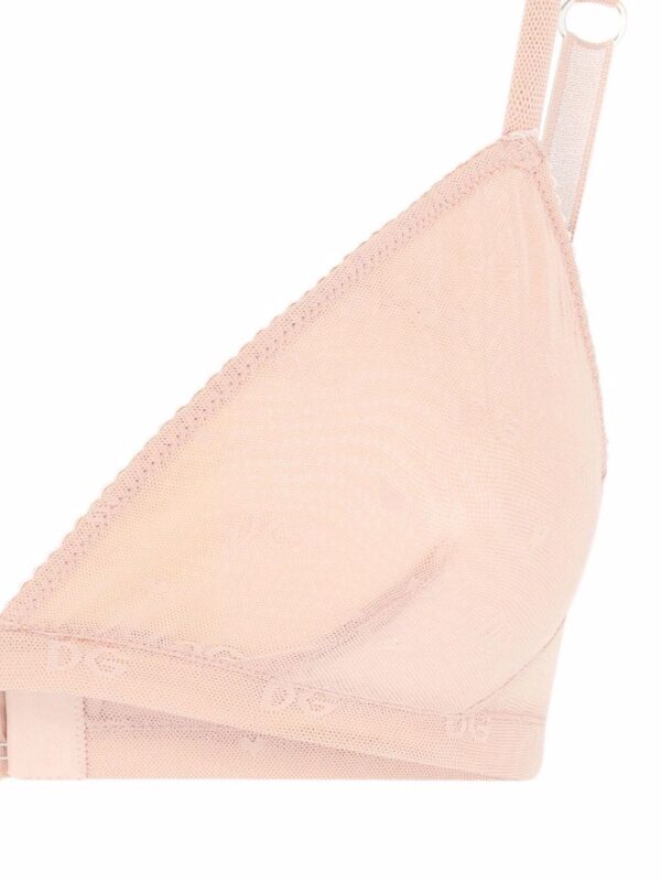 Dolce & Gabbana  Jacquard tulle triangle bra - Image 4