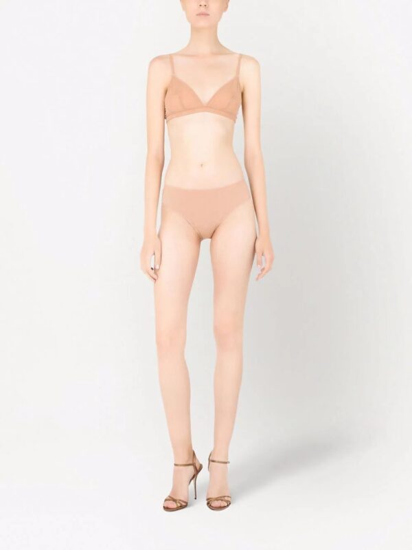 Dolce & Gabbana  Jacquard tulle triangle bra - Image 2